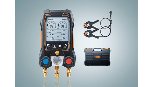 testo 550s Basic Kit - Smart digital Manifold with wired temperature probes
