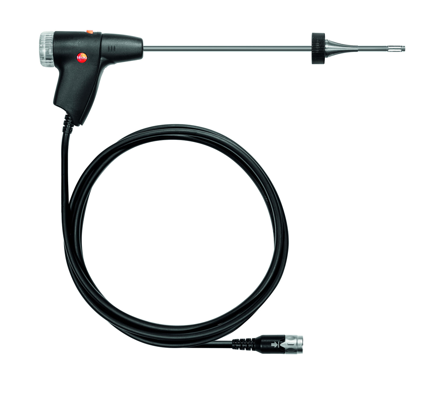 12" flue gas probe, 1/4" diameter, Tmax = 932 °F, with hose