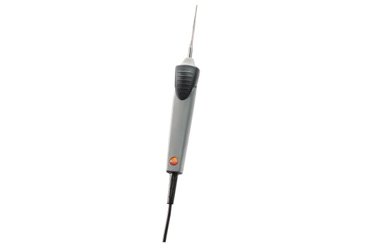 Fast-action, waterproof immersion/penetration probe, TC type K, tip Ø 1.5 mm x 14 mm, probe Ø 5 mm x 60 mm, -76 to 1472°F / -60 to +800°C, fixed cable