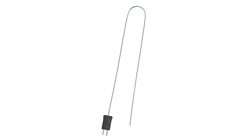 20" flexible thermocouple TC Type K, Ø 1.5 mm immersion tip, -328 to 1832°F / -200 to +1000°C