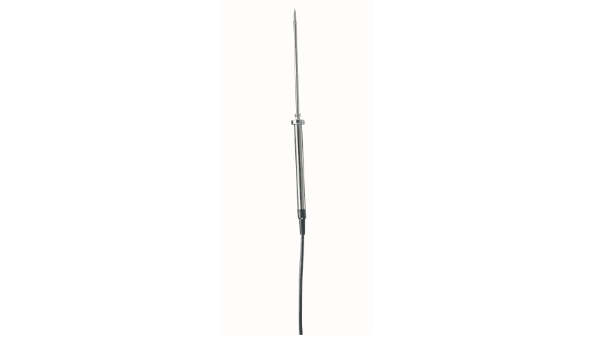Penetration probe for food Pt100 stainless steel, tip Ø 4 mm x 125 mm, -58 to 752°F / -50 to +400°C