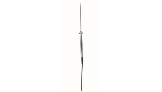 Penetration probe for food Pt100 stainless steel, tip Ø 4 mm x 125 mm, -58 to 752°F / -50 to +400°C