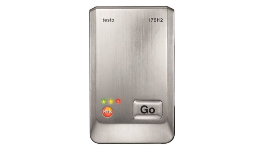 testo 176 H2 4-channel temp/RH logger in metal housing with 2 external connecitons for temp-humidity probes (NTC/capacitive)