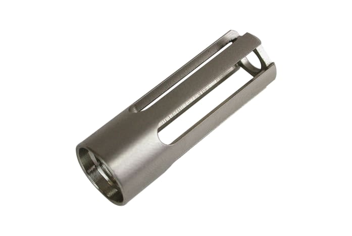 Sensor metal protective cap (slotted),  Ø 12 mm, flow velocities of < 7 m/s, especially suited to cleanrooms, not suitable for dusty or high humidity environments G4, M04