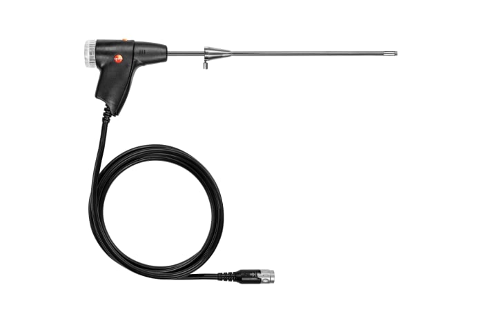 13" probe, 5/16" diameter, 7-ft Teflon-lined hose, t max=932°F