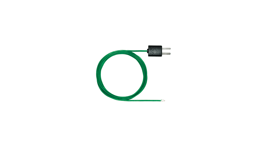 59" flexible bead tip thermocouple, Teflon sheath, tip Ø 1.5 mm, TC type K, -58 to 482°F / -50 to 250°C