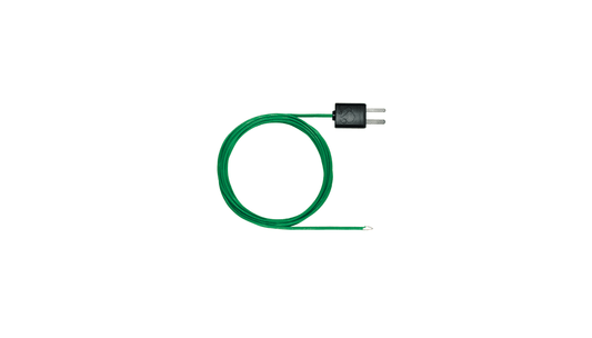 59" flexible bead tip thermocouple, Teflon sheath, tip Ø 1.5 mm, TC type K, -58 to 482°F / -50 to 250°C