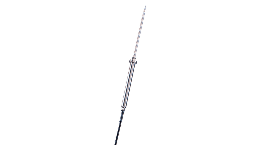 Waterproof stainless steel food probe, TC type K, tip Ø 4 mm x 125 mm length, -76 to 752°F / -60 to +400°C