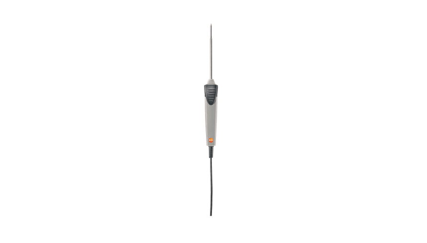 Waterproof Pt100 immersion/penetration probe, tip Ø 5 mm x 114 mm, -58 to 752°F / -50 to +400°C