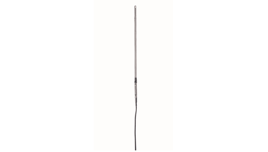 Pt100 laboratory probe, glass-coated, exchangeable glass pipe (Duran 50), resistant to corrosive substances, tip Ø 5 mm x 30 mm, -58 to 752°F