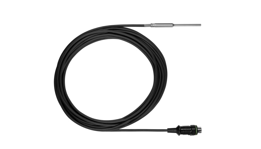 NTC immersion / penetration temp. probe, tip Ø 3 mm x 40 mm, -31 to +176°F, 19.6 ft / 6 m cable