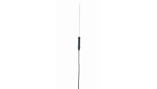 Waterproof super-fast needle probe, highly accurate measurements without visible penetration hole, TC type K, needle tip Ø 1 mm x 13 mm, probe Ø 1.4 mm x 150 mm, -76 to 482°F / -60 to +250°C