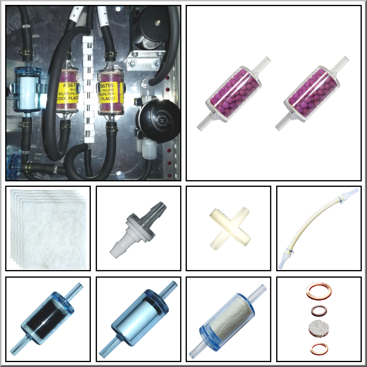 Consumable parts set for one year operation – for analyzers with sealed purple filter