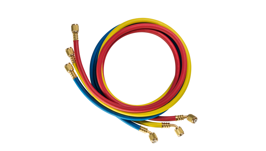 3 hose set without valve low loss 1/4" to 1/4"