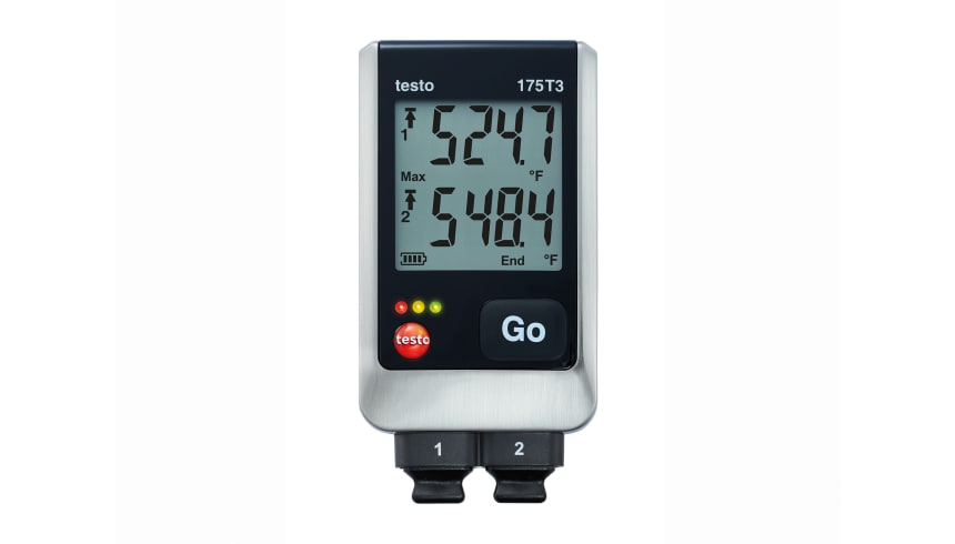 testo 175 T3 2-channel thermocouple temperature data logger with external thermocouple connections