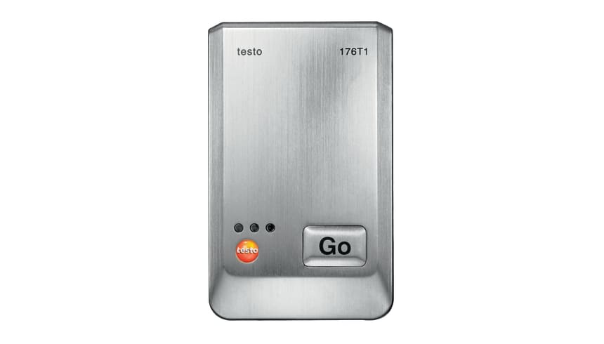 testo 176 T1 1-channel temp logger in metal housing with internal RTD sensor