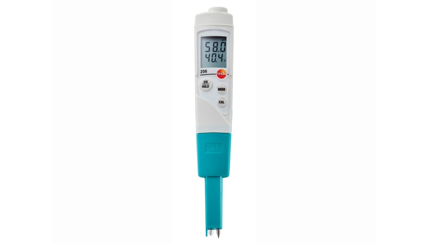 pH/temperature measuring instrument (for liquids)