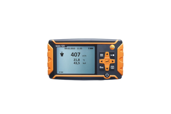 testo 420 Differential Pressure Instrument (-120 to 120Pa/ +/-0.480"WC)