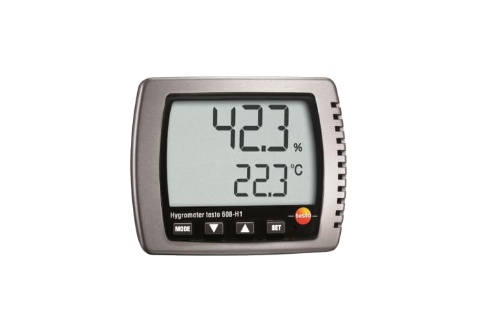 testo 608 H1 Thermal Hygrometer (Large display temp & RH meter with min/max)
