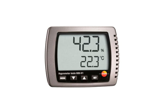 testo 608 H1 Thermal Hygrometer (Large display temp & RH meter with min/max)