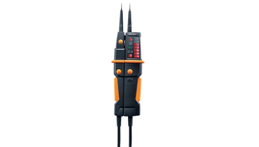 testo 750-2 Voltage, continuity, phase sequence tester w/GFCI test & flashlight