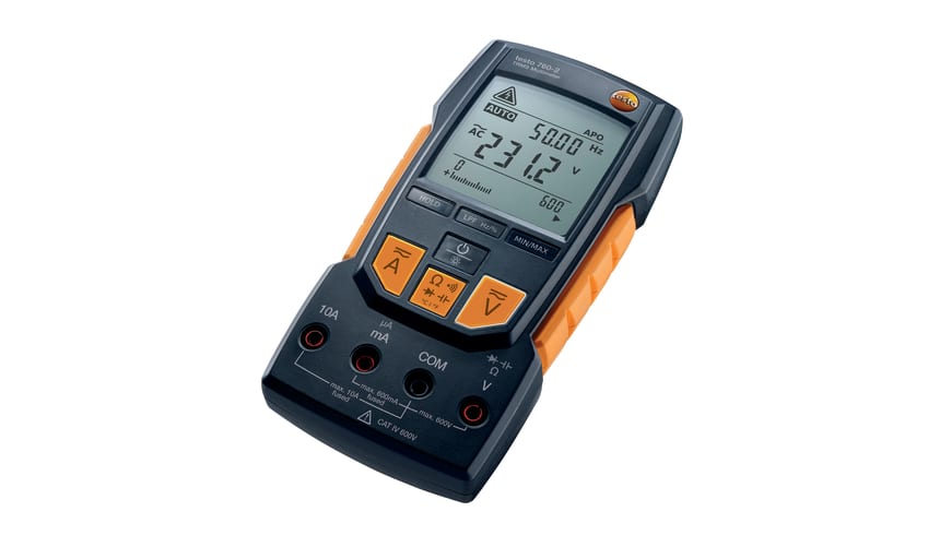testo 760-2 Digital Multimeter w/TRMS, capacitance, LPF, auto setup, duty cycle & temp.