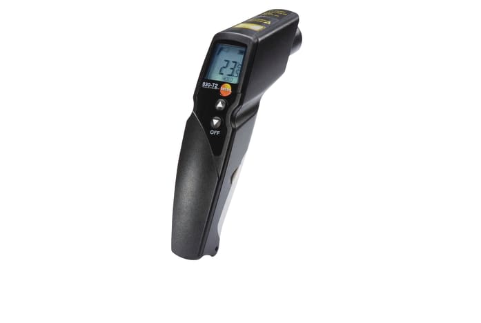 testo 830-T2 IR Thermometer, 12:1 optics & dual laser