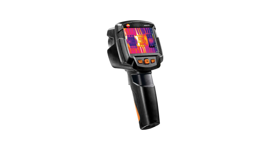 testo 871s Thermal Imager
with BT/Wi-Fi module, USB cable, power supply, lithium-ion rechargeable battery, professional software, 3 x testo ε-markers, commissioning instructions, calibration protocol and case