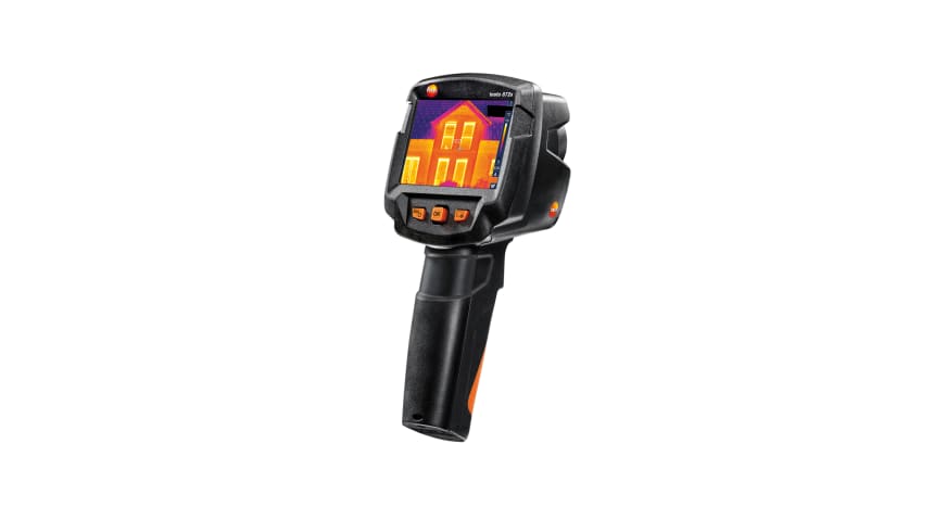 testo 872s Thermal Imager
with BT/Wi-Fi module, USB cable, power supply, lithium-ion rechargeable battery, professional software, 3 x testo ε-markers, commissioning instructions, calibration protocol and case