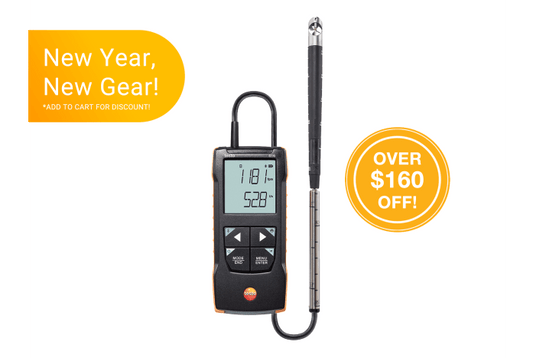 testo 416 - Digital 0.63 in vane anemometer with App connection