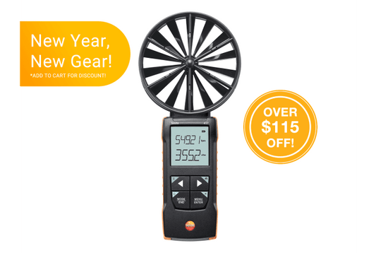 testo 417 - Digital 4 in vane anemometer with App connection