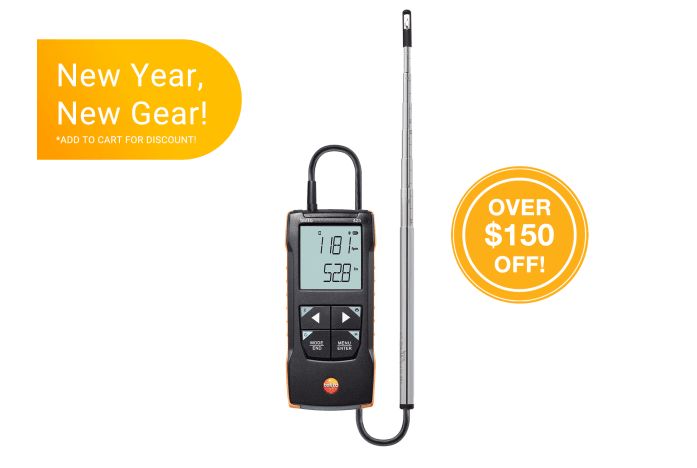 testo 425 – Digital hot wire anemometer with App connection