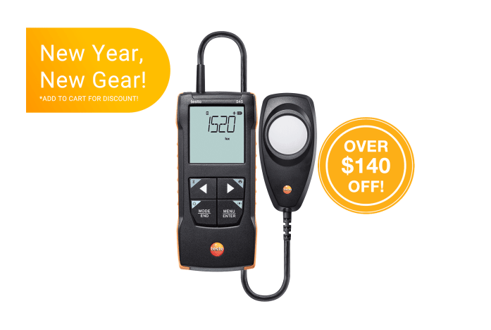 testo 545 – Digital Lux meter with App connection