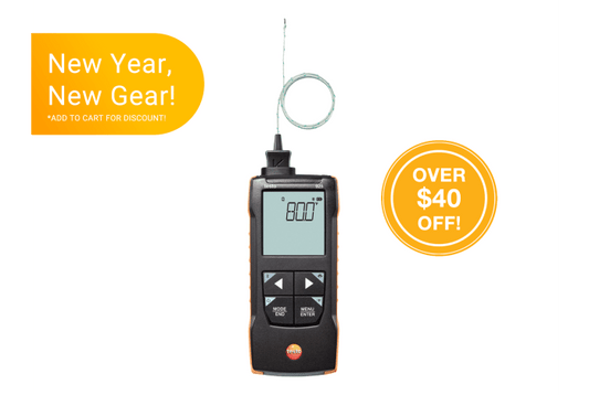 testo 925 – Temperature measuring instrument for TC Type K with App connection